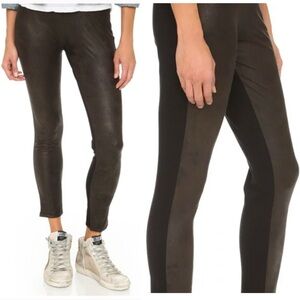 Monrow front panel shimmer leggings size small